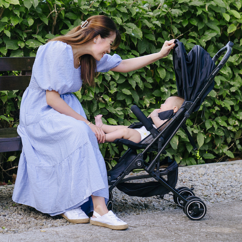 mimosa travel stroller Mimosa Cabin City+ Backpack Stroller